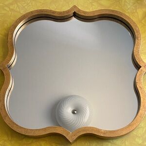 Gold Decorative Scalloped Wall Mirror